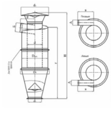 чертеж циклона ЦОЛ в Всеволожске